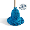 Trapeador de microfibra azul