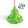Trapeador de microfibra verde